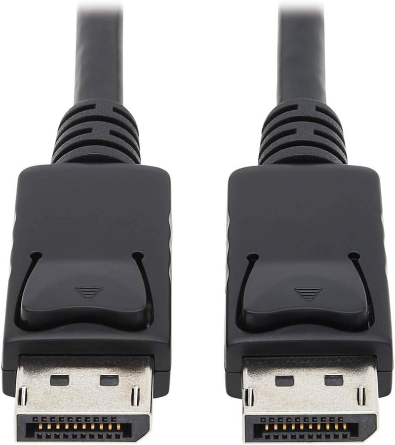 TRIPPLITE كابل DisplayPort مع مشابك، DP إلى DP، موصلات ذكر إلى ذكر، جودة 4K @ 60Hz، أسود، 10 أقدام / 3 أمتار، (P580-010) - Image 1